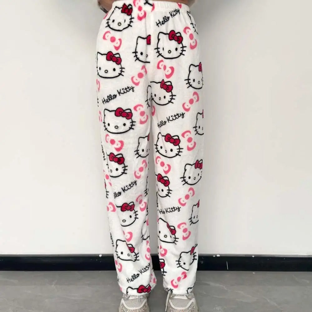 White Hello Kitty Pajama Pants